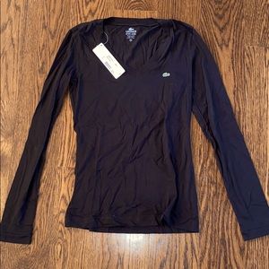 Lacoste women’s v-neck long sleeve T